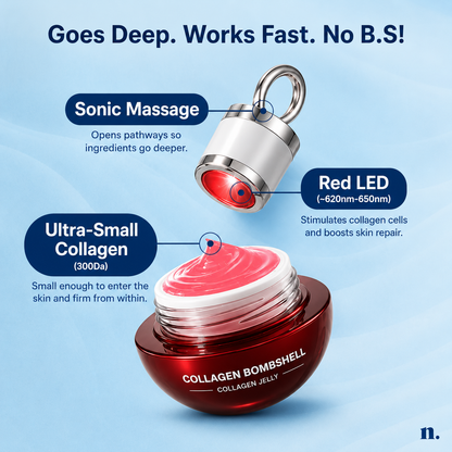 COLLAGEN Bombshell-  FIRMING COLLAGEN JELLY · red light therapy